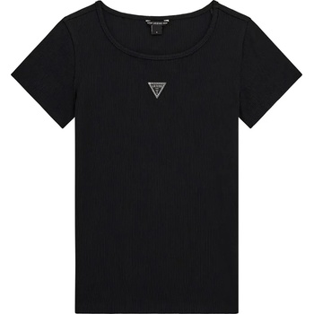 GUESS Тениска рипс в черен цвят за момиче Guess