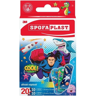 3M SPOFAPLAST č.118 Detské náplasti 2 veľkosti, chlapčenský motív 20 ks