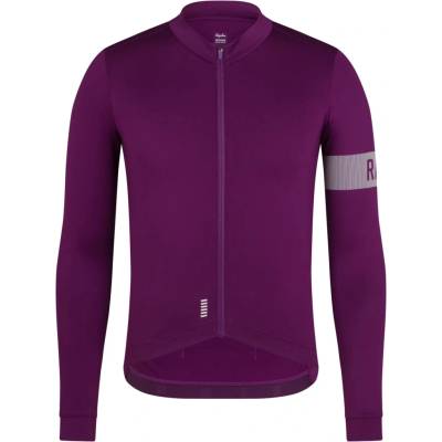 Rapha Men's Pro Team Long Sleeve Midweight Jersey II Deep Magenta/White