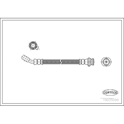 Brzdová hadica CORTECO 19035051