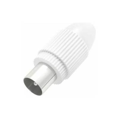 Hama Антенен конектор HAMA Coax plug, RF, Коаксиален, Мъжко, Бял, HAMA-205213