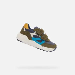 GEOX Каки детски обувки за първи стъпки Geox Flexyper Mini Boy Geox | Zelen | Момчешки | 20