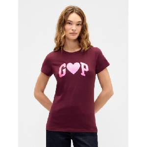 GAP Тениска с гофрирана шарка GAP GAP | Cherven | ЖЕНИ | XXS