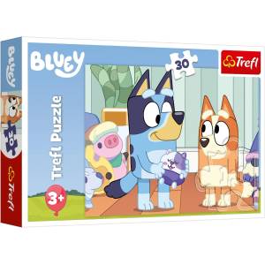 Trefl Детски пъзел Trefl от 30 части - С Блуи винаги е забавно (18324) - baby