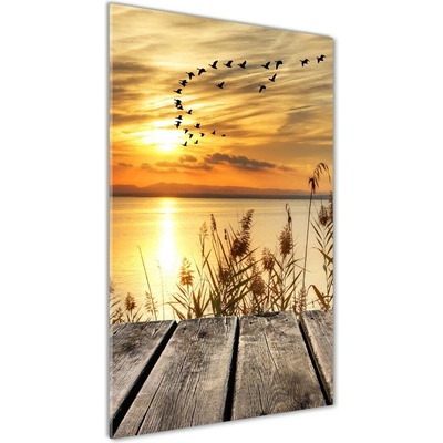 Vertikálny foto obraz sklo tvrdené Západ slnka 50x100 cm
