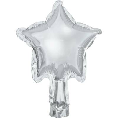 Party Stříbrné fóliové balónky hvězda 12 cm – sada na párty