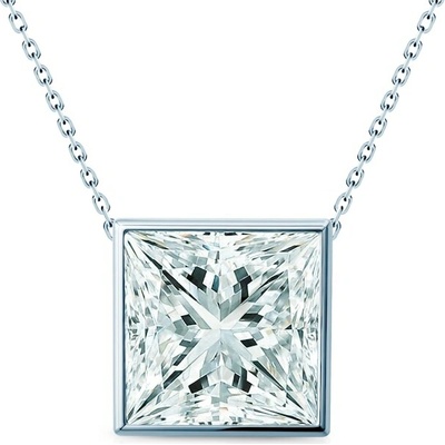 Savicki Náhrdelník biele zlato, laboratórny diamant PURE-N-PR-100-LAB-B