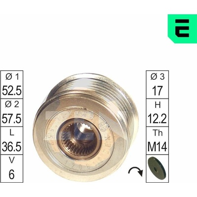 Voľnobeżka alternátora ERA ZN5572