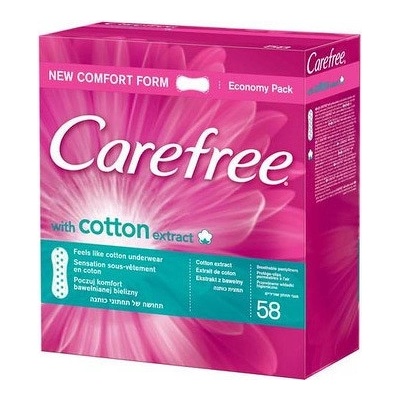 Carefree with cotton extract slipové vložky 76 ks