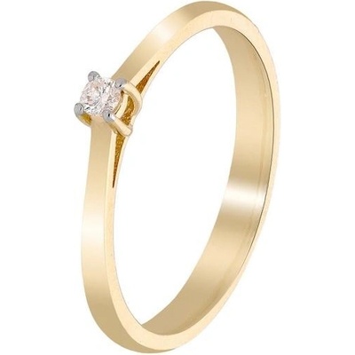 Zlaton Prsten žluté zlato s diamantem 000520812237