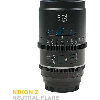 SIRUI Astra AF 75mm T1.8 1.33X Full Frame Anamorphic Cine Nikon Z / Neutral Flare