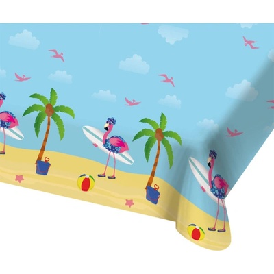 Folat Plastový ubrus Plameňák 130x180 cm