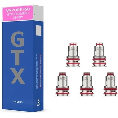 Vaporesso GTX MESH Coil New Version 0.4 ohm 5 ks