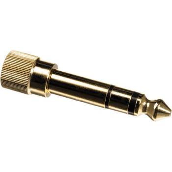 Audio-Technica Преходник Audio-Technica ATPT-AD6, от 3.5mm Jack(ж) към 6.3mm Jack(м), с резба, златист (ATPT-M50XADAPTER)