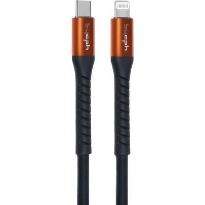 Кабел Leki bycph Pro от USB-C към Lightning, 1m, Черен (8-62)