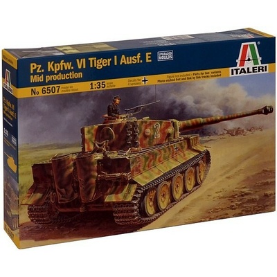 Italeri Model Kit tank 6507 Pz.Kpfw.VI TIGER I Ausf.E mid production 33-6507 1:35