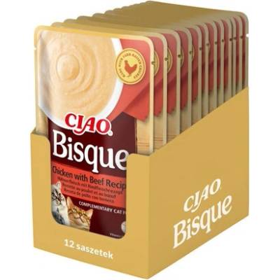 Ciao Bisque Krémová polévka Kuře a Hovězí 12 x 40 g