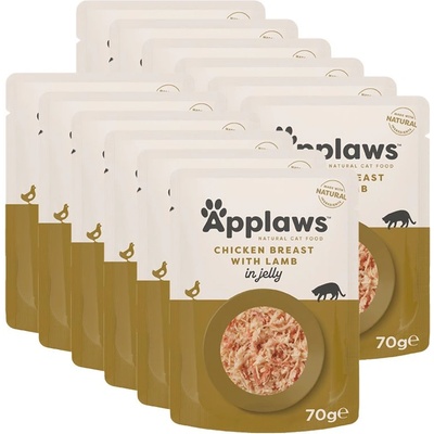 Applaws Котешка Пачка, пиле и агне в желе 12 x 70г