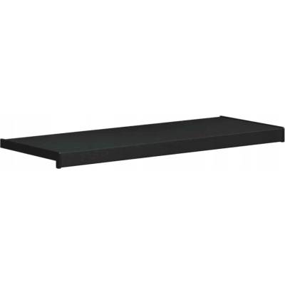 VidaXL Parapet okenní černý s kresbou dřeva 80 x 30 x 4,5 cm PVC