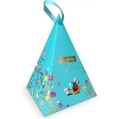 Chocolady pyramida Pralinky z mléčné čokolády s mléčným a kakaovým krémem s karamelovou příchutí 130 g