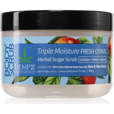 Hempz cukrový peeling Triple Moisture Fresh Citrus 176 g