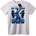 NOONEBRAND Тениска Metallica Синя Статуя - 4XL, White