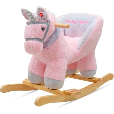 Baby Mix Люлееща се играчка с мелодия Baby Mix - розов еднорог