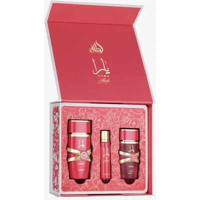 Lattafa Yara Candy set EDP 100 ml + EDP 12 ml + Hair Mist 50 ml