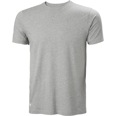 Helly Hansen tričko Manchester Classic 79161 krátký rukáv pánské COT59916107700-grey melange