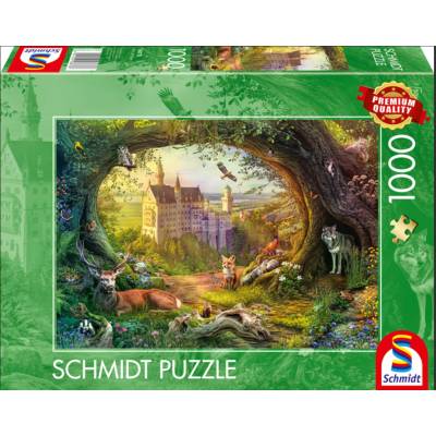 Schmidt Rozprávkový hrad a lesné kúzla 1000 dielov