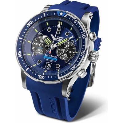 Vostok Europe 6S21/511A772 Modrý silikonový řemínek