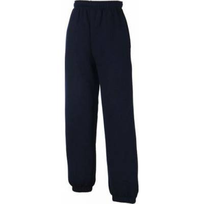 Fruit of the Loom dětské teplákové kalhoty s hlubokýma kapsama modrá námořní tmavá