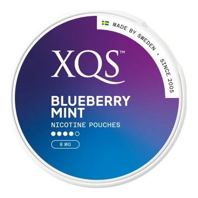 XQS Blueberry Mint Strong 8 mg Slim 20 sáčků