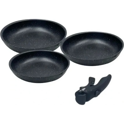 Neumann Súprava 4 panvíc s mramorovým povrchom - 20/24/28 cm