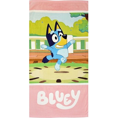 BrandMac dětská osuška BLUEY růžová 70 x 140 cm