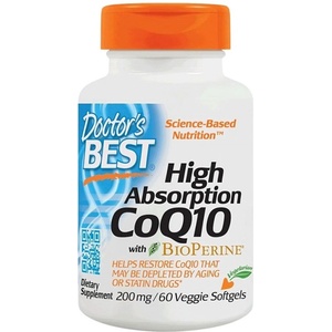 Doctor's Best BEST CoQ10 with Bioperine 200 mg [60 Гел капсули]