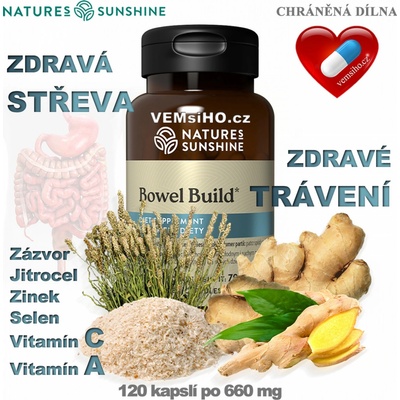 Nature’s Sunshine Bowel Build 120 kapsúl po 660 mg