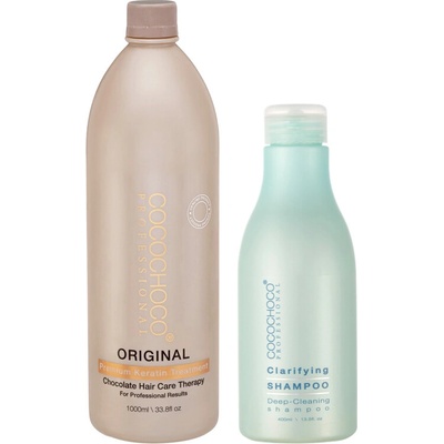 Cocochoco Professional Brazílsky keratín Original 1000 ml + čistiaci šampón 400 ml