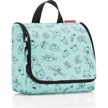 Reisenthel Детски несесер Reisenthel Toiletbag kids wash bag - Green / Blue (Cats And Dogs Mint)
