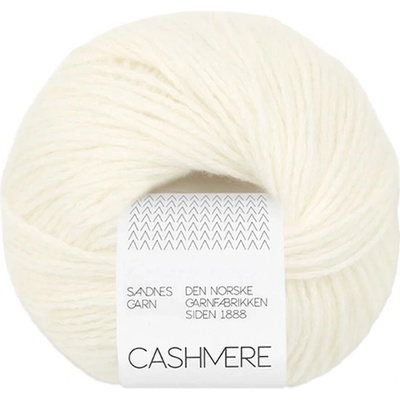 Sandnes Garn příze Cashmere 1002 přírodní bílá