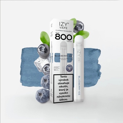 Izy Vape One Blueberry Ice 18 mg 800 poťahov 1 ks