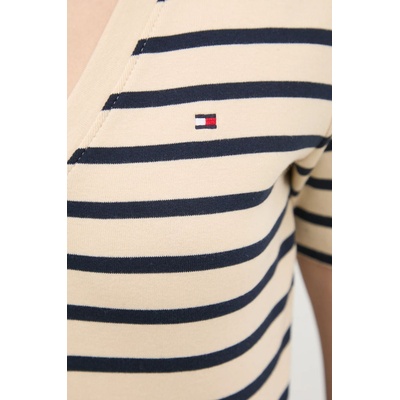 Tommy Hilfiger Памучна тениска Tommy Hilfiger в бежово WW0WW40584 (WW0WW40584)