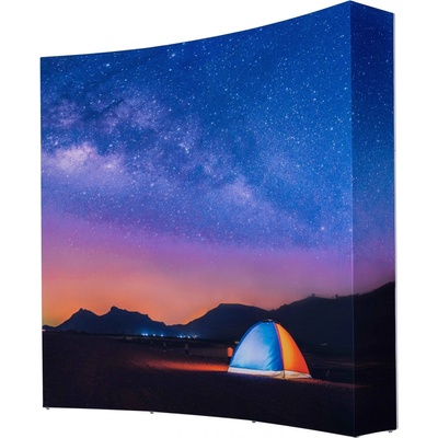 Jansen Display Pop Up Impress 3 x 3 Curved, 2230 x 2240 mm