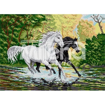 Image 1 of Milena Style В галоп - гоблен с щампа без конци
