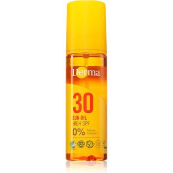 Derma Sun Oil масло за грижа и придобиване на тен SPF 30 150ml
