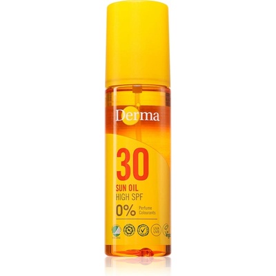 Derma Sun Oil масло за грижа и придобиване на тен SPF 30 150ml
