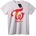 NOONEBRAND Тениска TWICE лого - M, White