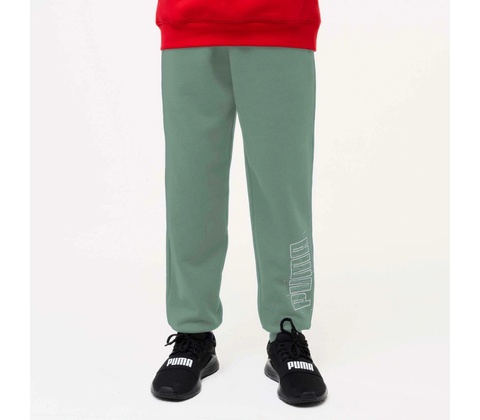 Puma detské tepláky zelené