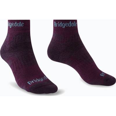 Bridgedale Дамски туристически чорапи Bridgedale Hike Midweight Performance Ankle dark purple