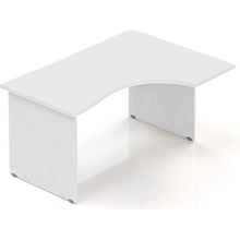 Lenza Ergonomický stůl Visio 140 x 100 cm, pravý, bílá